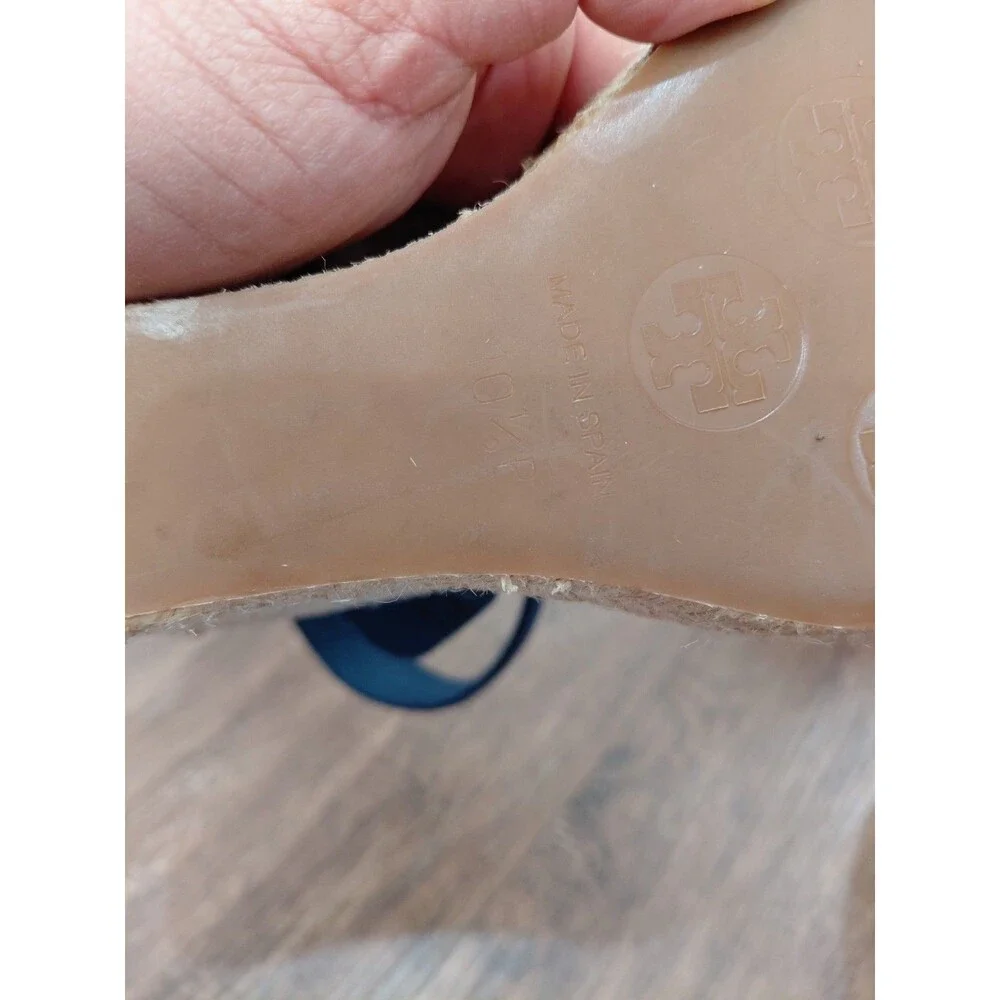 Tory burch sandals wedge heels size 10.5 Blue